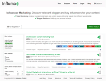 Tablet Screenshot of influma.com